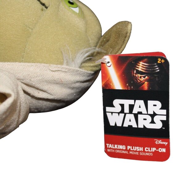 Disney Star Wars Yoda Talking Plush Soft Stuffed Clip On Doll Movie Sounds NEW - Picture 8 of 9